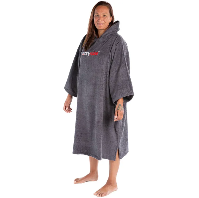 Dryrobe Organic Cotton Towel Robe V3 Medium Slate Grey-3